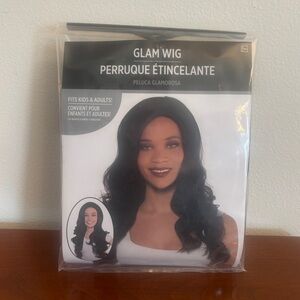 NEW! Party City Glam Wig in Sleek Black